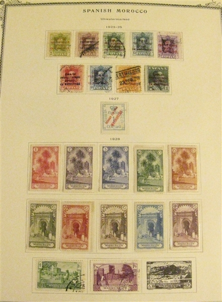 Spanish Morocco Collection on Scott Specialty Pages (Est $300-400)