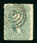 USA Scott 37 Used Fine, 1860 24c Washington (SCV $375) 