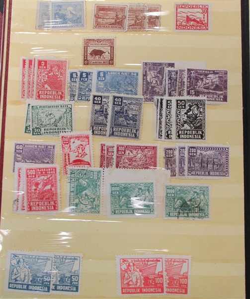 Netherlands Indies (with Early Indonesia) Stockbook (Est $100-200)