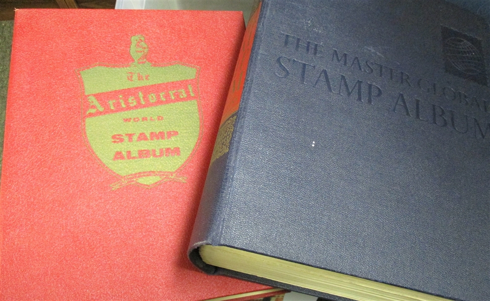 Large Tub of Stamp Albums and Books - OFFICE PICKUP ONLY!