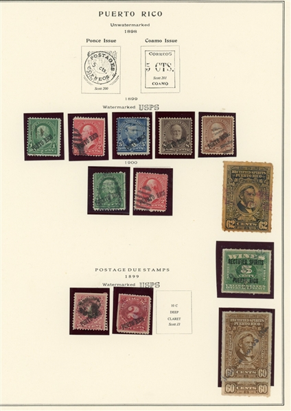 US Possessions Collection on Scott Pages (Est $400-600)