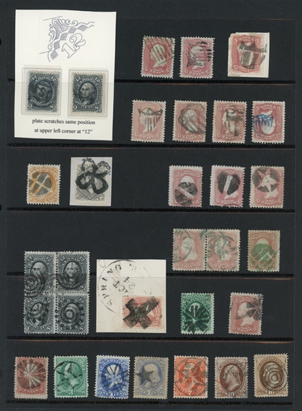 USA Very Nice Assemblage of 19th Century Stamps (Est $1500-2000)