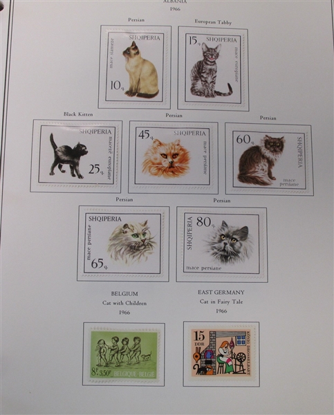 Large Domestic Cat Topical Collection to 2013 in 5 Palo Albums (Est $500-600)