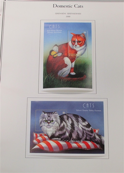 Large Domestic Cat Topical Collection to 2013 in 5 Palo Albums (Est $500-600)