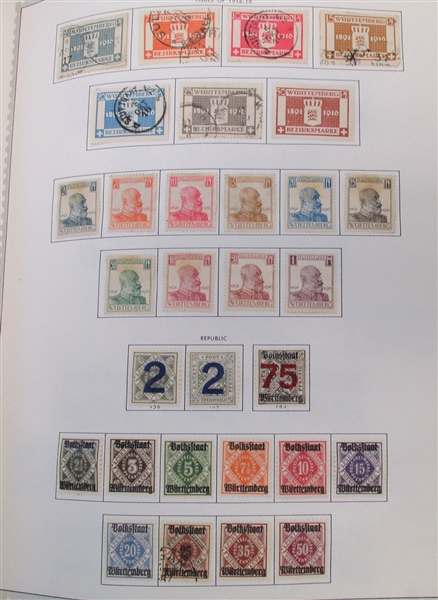 Germany Collection on Minkus/Scott Pages in 2 Albums to 2016 (Est $500-800)