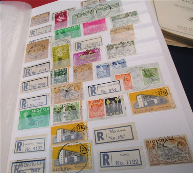 Foreign in Folders, Stockbooks, Album Pages in a Medium Box (Est $200-250)