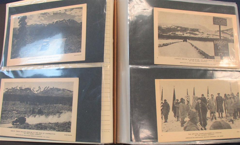 WWII Alaska Highway / Canada Postcard Accumulation (Est $200-300)