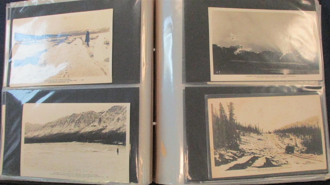 WWII Alaska Highway / Canada Postcard Accumulation (Est $200-300)