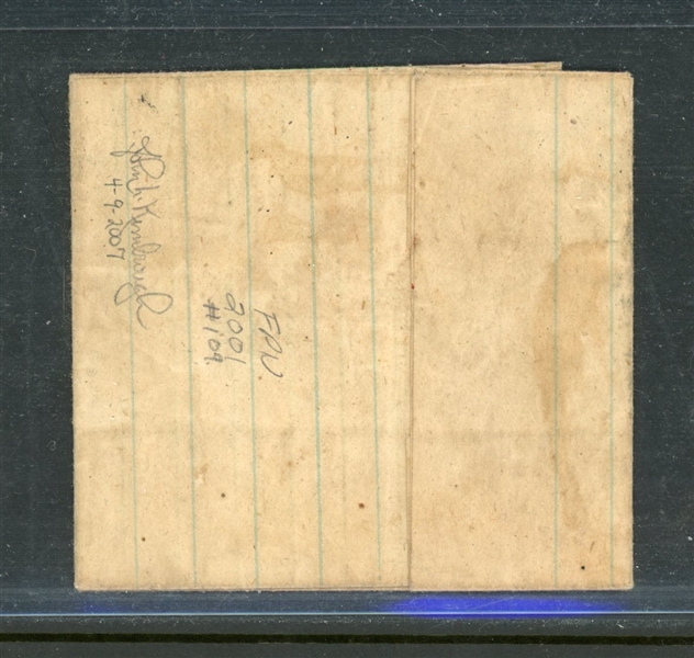1863 Soldiers Folded Camp Letter, Weldon NC, Due 10 Handstamp (Est $100-150)