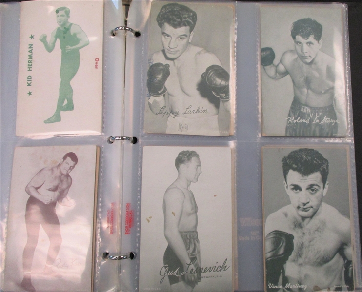 Boxing Postcard and Arcade Card Accumulation - 50 Different (Est $175-250)