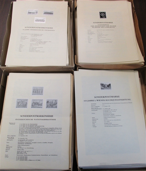 Austria 1957-1980 Black Prints Collection (Est $400-600)
