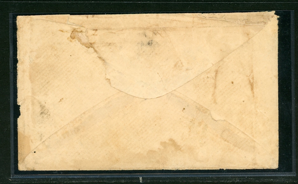 Rare Coraville, Kansas Territory Cover, 1859 (Est $200-300)