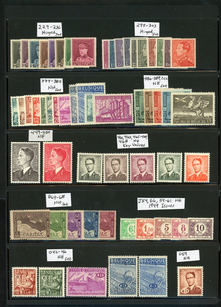 Belgium 17 Different Better Mint Sets and Singles (SCV $916)