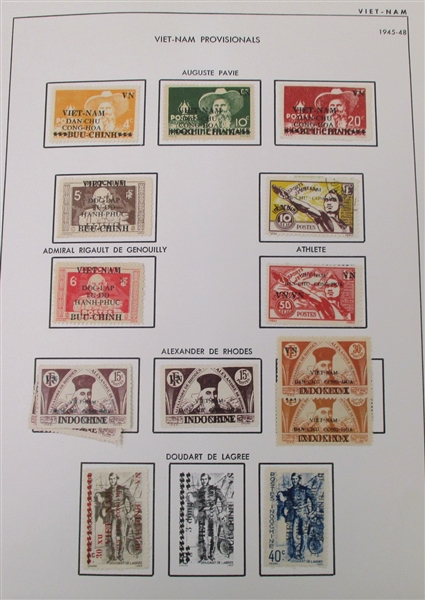 Vietnam Collection on K-Line Pages to 1975 (Est $250-350)