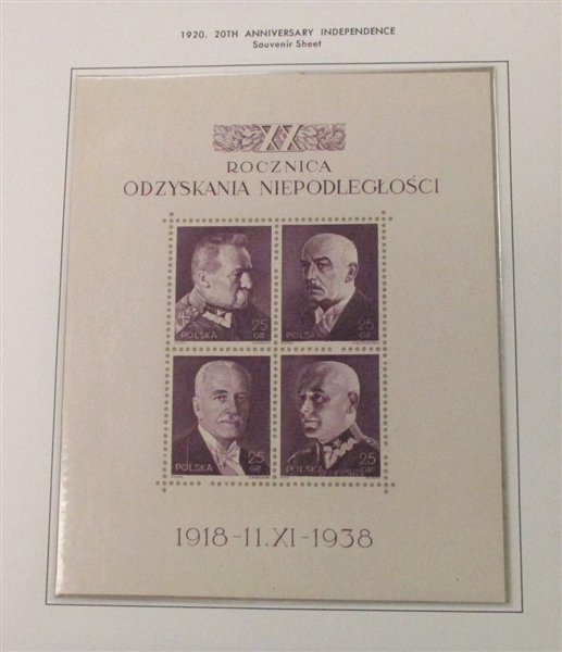 Poland Collection in Minkus Album to 1970's (Est $150-250)