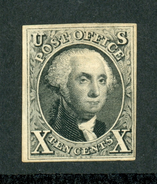 USA Scott 4 Unused, 1875 10c Washington, Small Faults (SCV $1150)