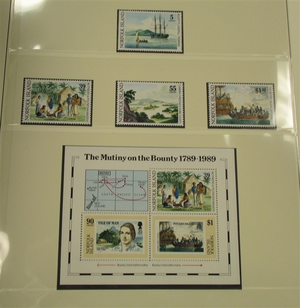 Norfolk Island Mint Collection to 1989 in Lindner Hingeless Album (Est $150-200)