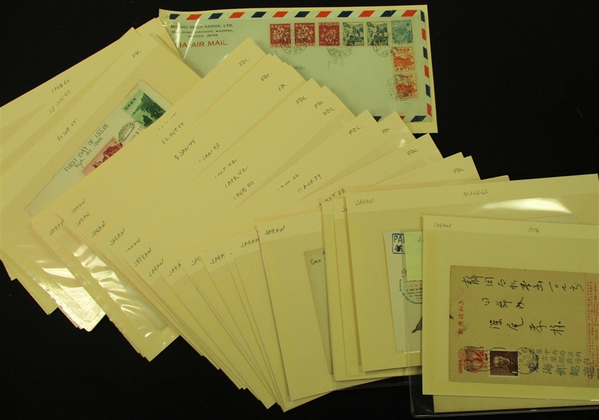 Japan Cover/Card Accumulation - Over 40 Different (Est $200-300)