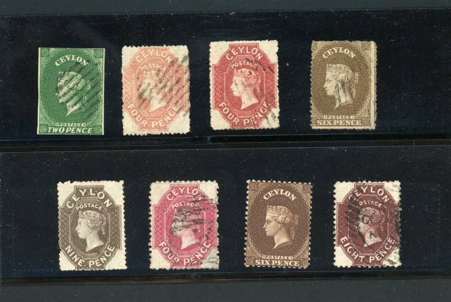 Ceylon 19th Century Selection of Unused/Used (SCV $1260)