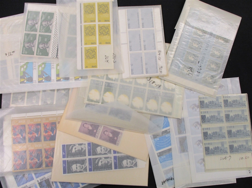 Ireland MNH Singles and Sets in Quantity in Cigar Box (Est $350-500)