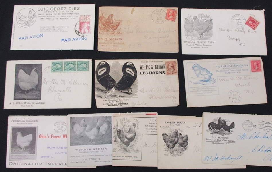 Poultry Topical Lot - Over 45 Covers/Cards  (Est $100-150)