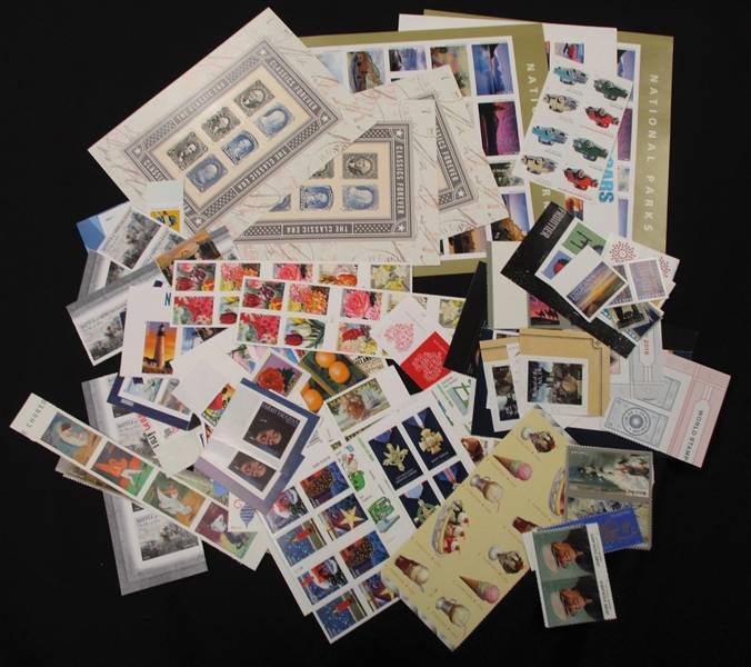 USA Forever Stamps and Sheets (Face $208)