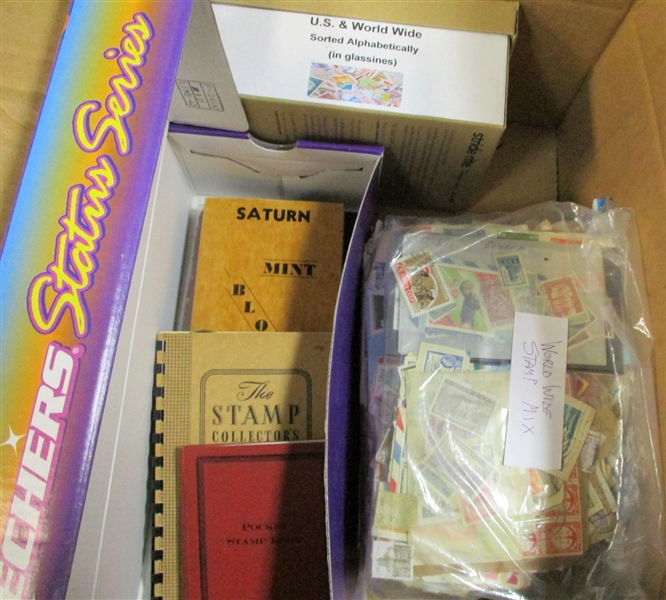 Loaded Boxlot - Stamps, Albums, Covers, Etc. - OFFICE PICKUP ONLY!
