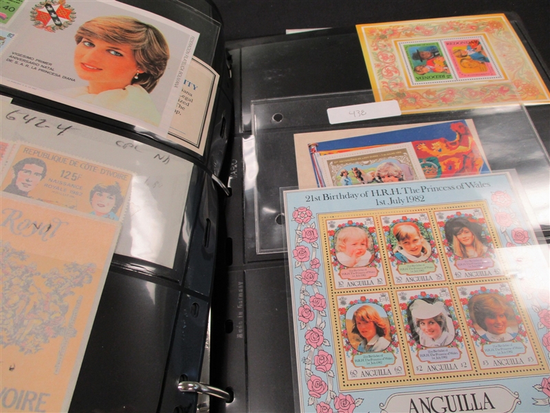 Princess Diana Topical Collection in 3 Binders (Est $400-500)
