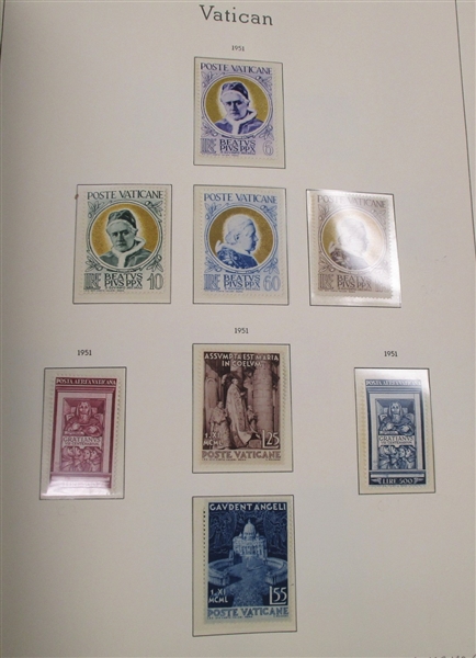 Vatican Collection in Lighthouse Hingeless Album, 1929-1984 (Est $500-600)