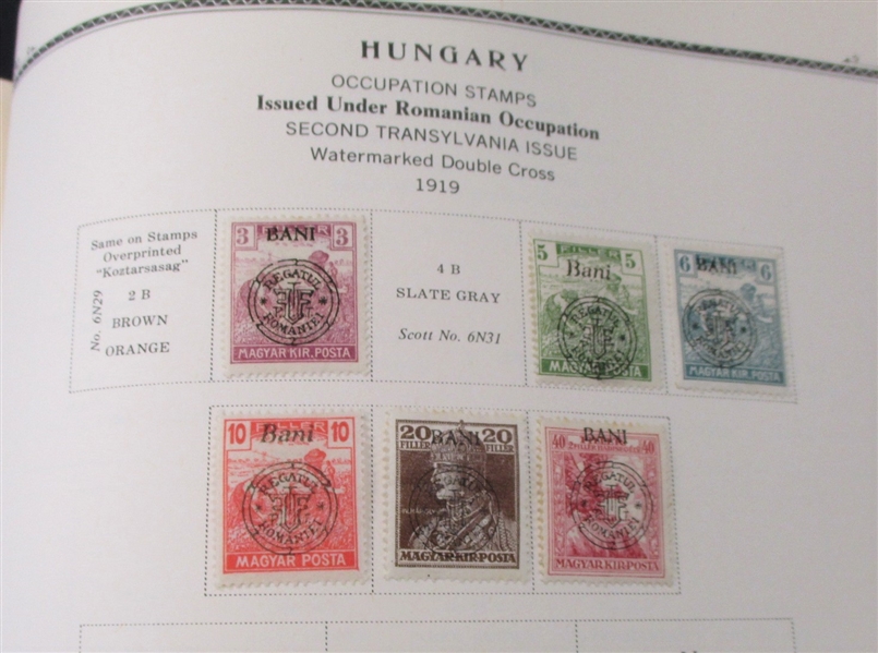 Hungary Mostly Used Collection in Scott Specialty Album to 1973 (Est $150-200)