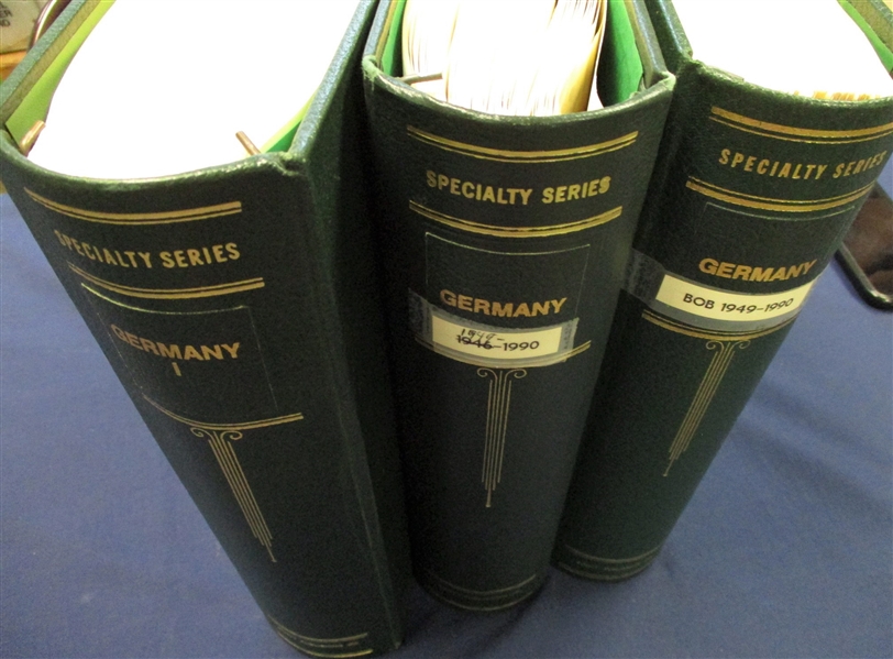 Germany 3 Volume Collection in Scott Specialty Albums to 1990's (Est $400-500)