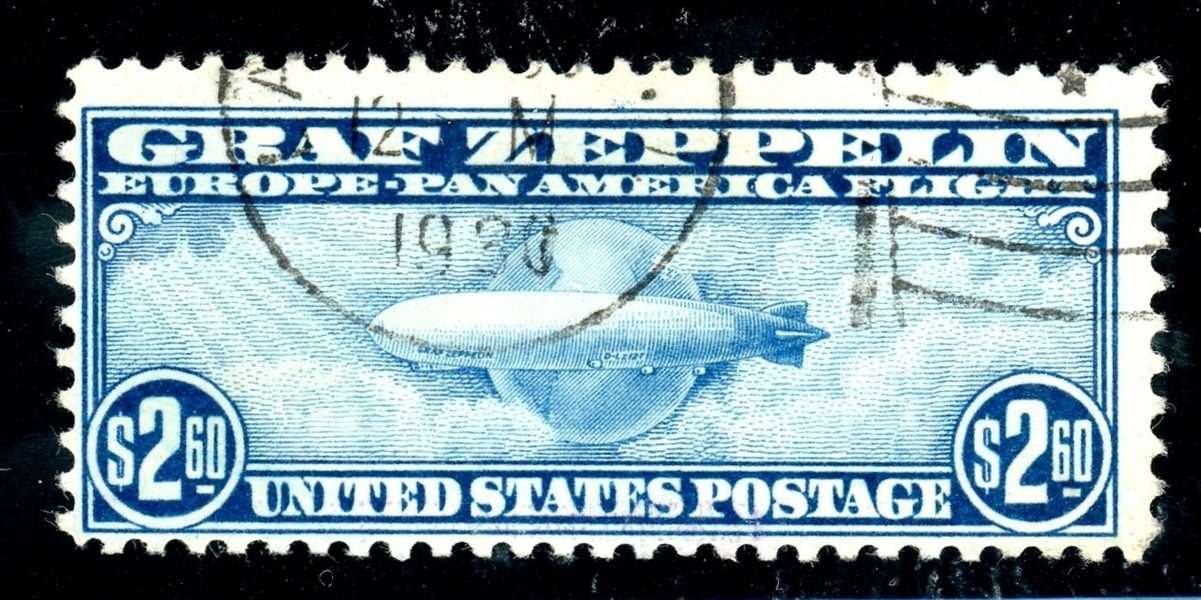 USA Scott C15 Used Fine, $2.60 Zeppelin (SCV $550)