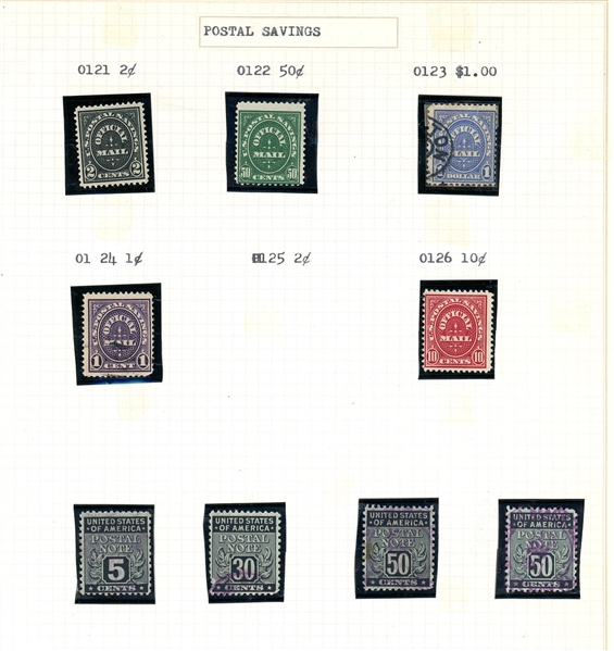 US Officials Collection on Quadrille Pages (Est $500-800)