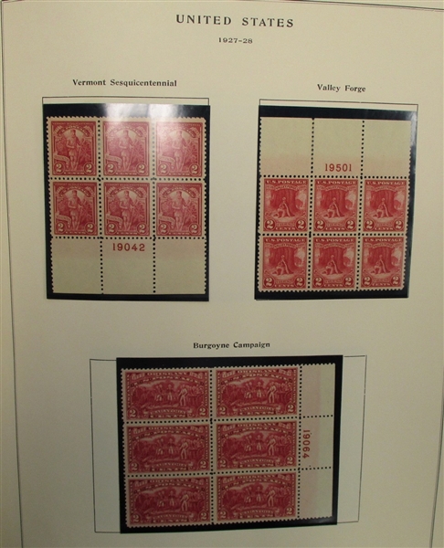 USA Commemorative Plate Block Collection to 1993 in Scott Specialty Albums (Est $600-800)