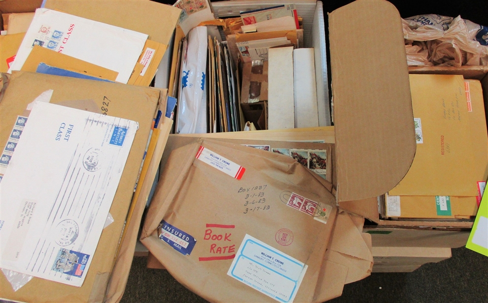 6 Large Boxes of Mail with Many Higher Values - OFFICE PICKUP ONLY!