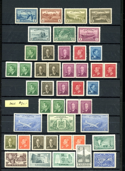 Canada MNH Accumulation with Better Sets (SCV $1600)