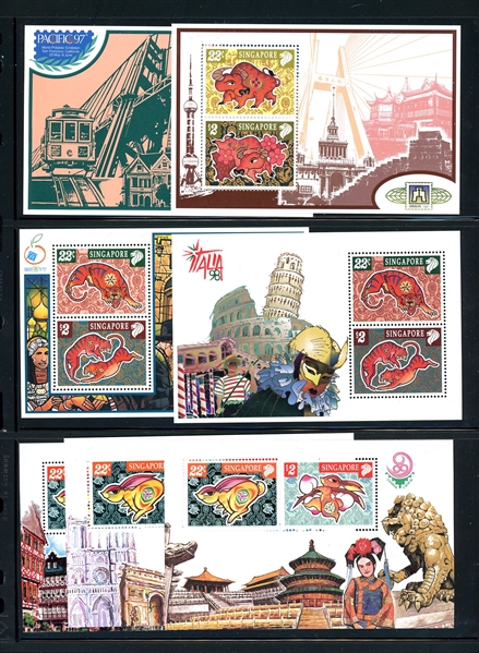 Singapore MNH Lunar New Year Topicals 1997//2014 (SCV $170)