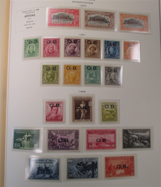 US Possessions Mostly MNH Collection in Scott Specialty Album (Est $800-1000)