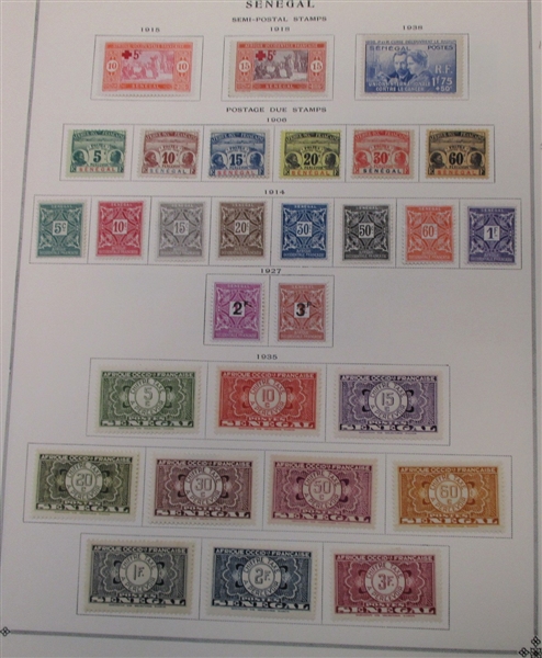 Senegal - Clean Unused Stamp Collection to 1940 (Est $90-120)