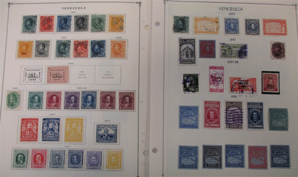 Venezuela - Clean Mostly Unused Stamp Collection to 1940 (Est $200-300)