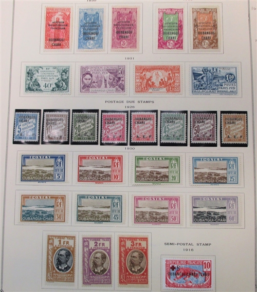 Ubangi Shari - Clean Unused Stamp Collection to 1940 (Est $90-120)
