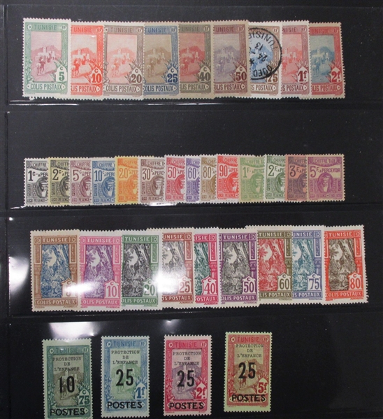 Tunisia- Clean Unused/Used Stamp Collection to 1940 (Est $90-120)