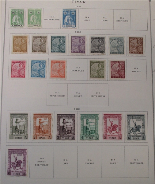 Tete/Timor - Clean Unused Stamp Collection to 1940 (Est $150-200)