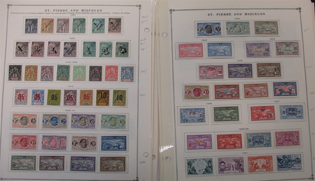 Saints Countries - Clean Unused/Used Stamp Collection to 1940 (Est $450-600)