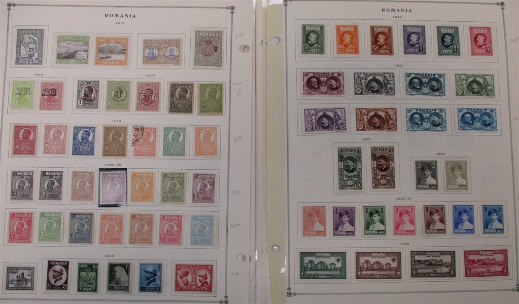 Romania - Clean Unused/Used Stamp Collection to 1940 (Est $400-600)