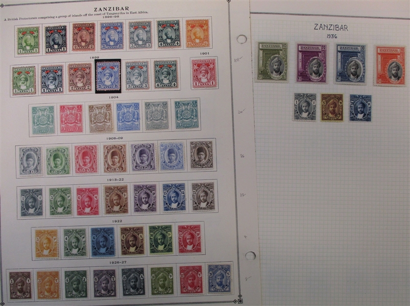 Y and Z Countries - Clean Unused/Used Stamp Collection to 1940 (Est $100-150)
