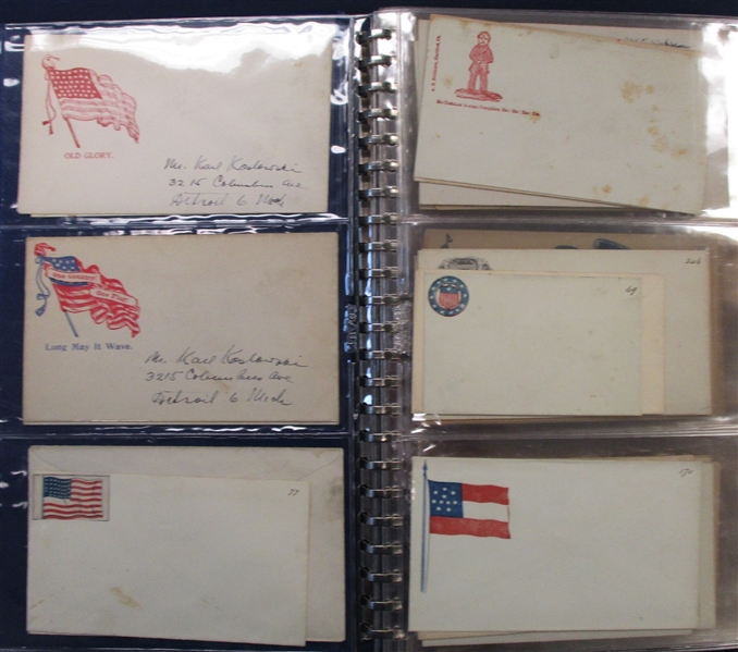 Civil War Covers and Letters with Several Patriotic (Est $600-800)