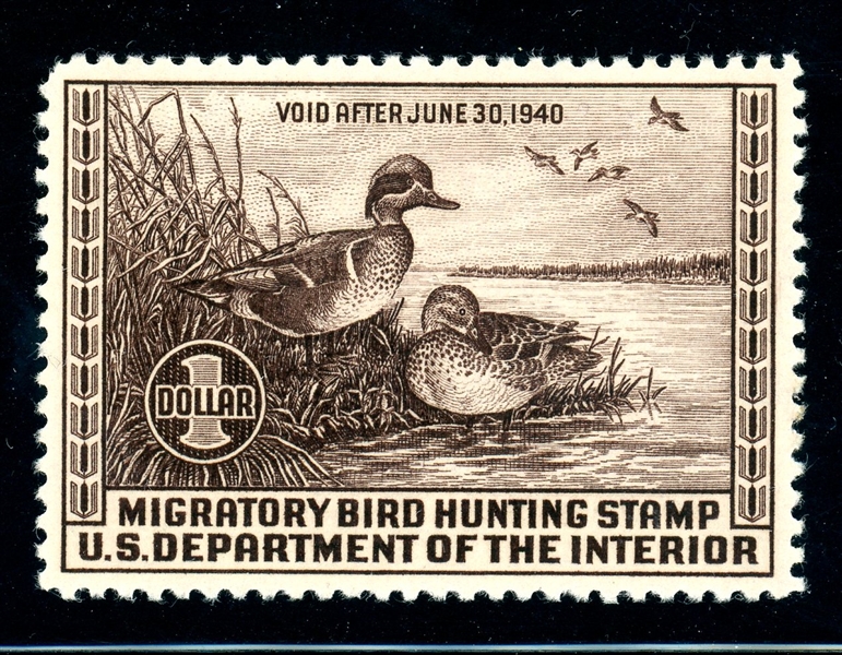 USA Scott RW6 MNH VF, 1939 Duck Stamp (SCV $250)
