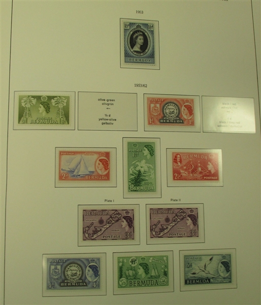 Bermuda Mint Collection, 1953-1991, in KaBe Hingeless Album (Est $200-250)