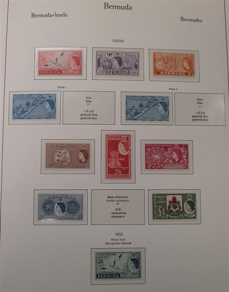 Bermuda Mint Collection, 1953-1991, in KaBe Hingeless Album (Est $200-250)